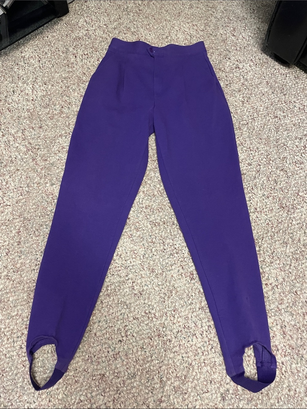 Vintage 80s pleated ultra high rise grape “stir up” pants